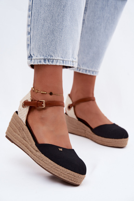 Žabky Espadrilky  Wrangler 20261087-25Y Černé