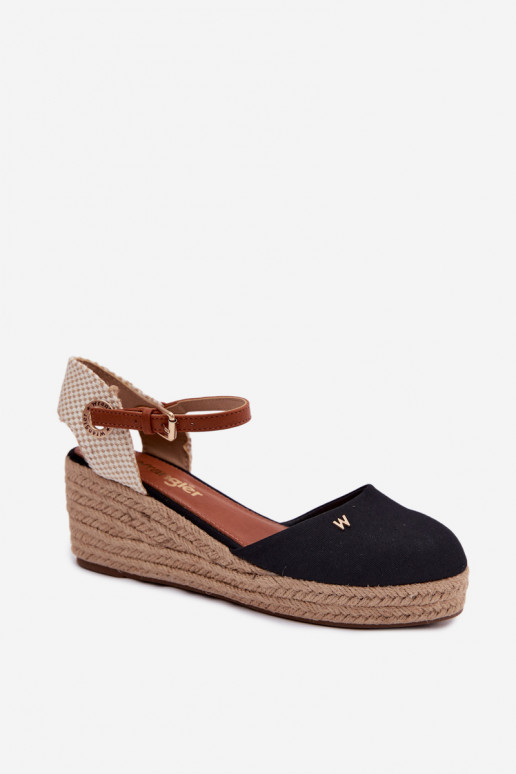 Žabky Espadrilky  Wrangler 20261087-25Y Černé
