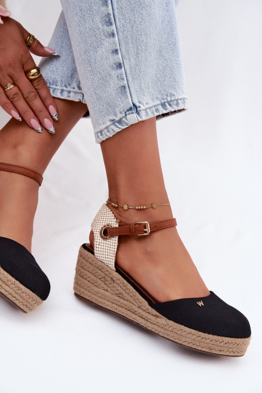 Žabky Espadrilky  Wrangler 20261087-25Y Černé