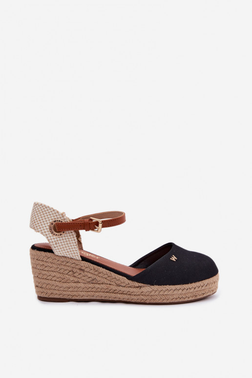 Žabky Espadrilky  Wrangler 20261087-25Y Černé
