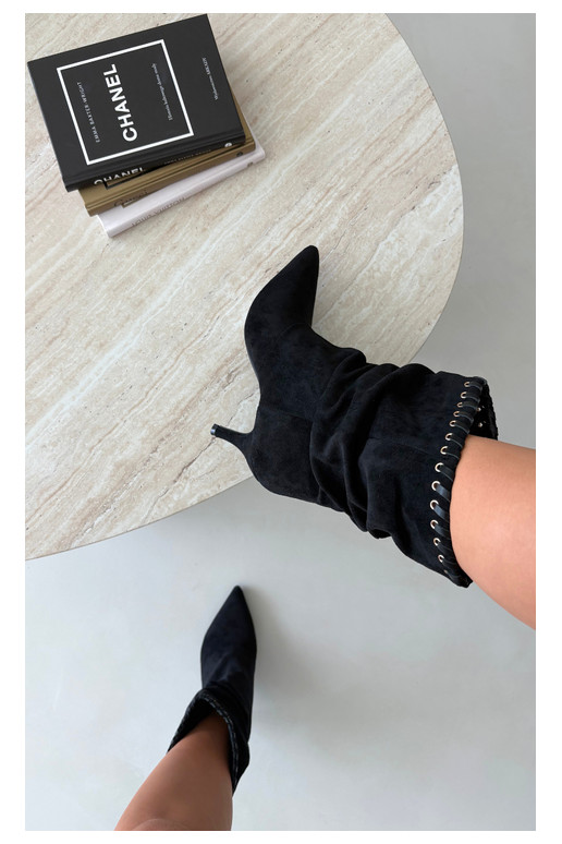  Dřeváky s tenkými podpatky Černé Herella