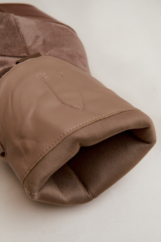 dlouhé boty kovbojský styl  s podpatky khaki Betina