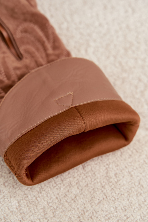 dlouhé boty kovbojský styl  s podpatky hnědáGlenor