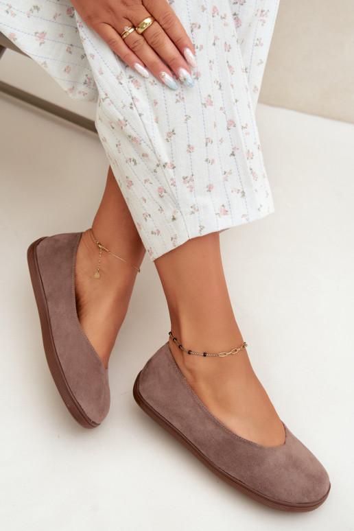 baleríny  Barefoot hliněné barvy Hollin