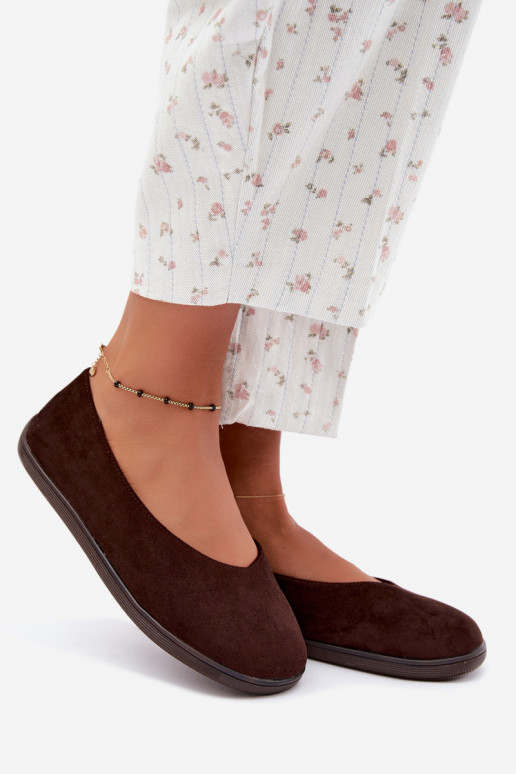 baleríny  Barefoot Czekoladowe Hollin