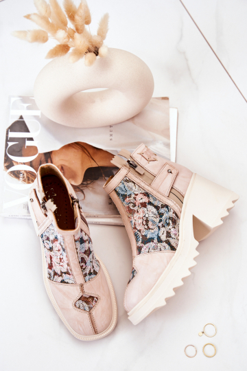 Naiste poolsaapad beeži värvi 2