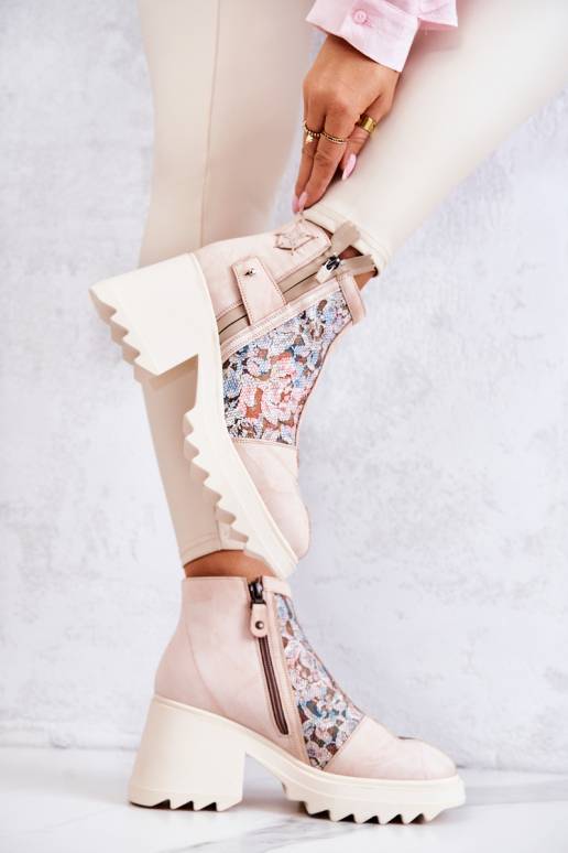 Naiste poolsaapad beeži värvi