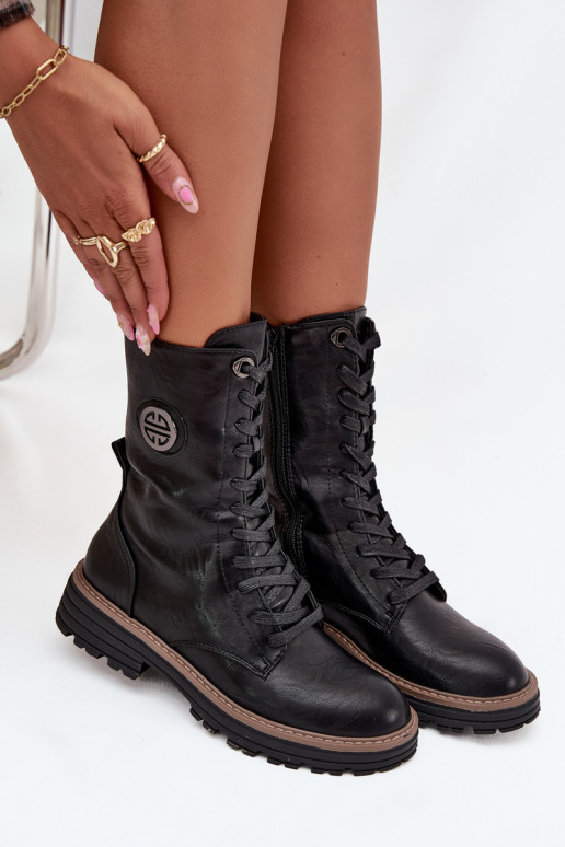 boty    Detalem zateplené Černé Dorialine
