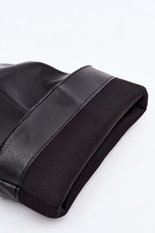 Slip-on vzor  dámské dlouhé boty s podpatky Černé Desya