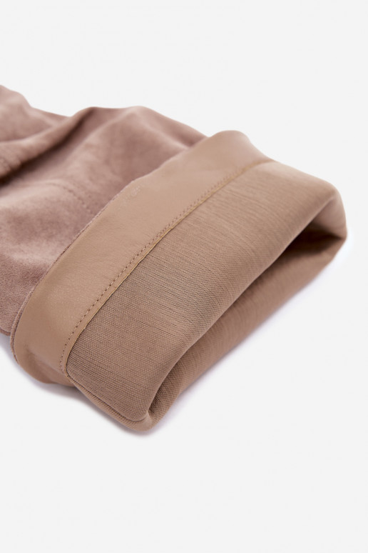 Slip-on vzor dlouhé boty s podpatky  khaki Jensy
