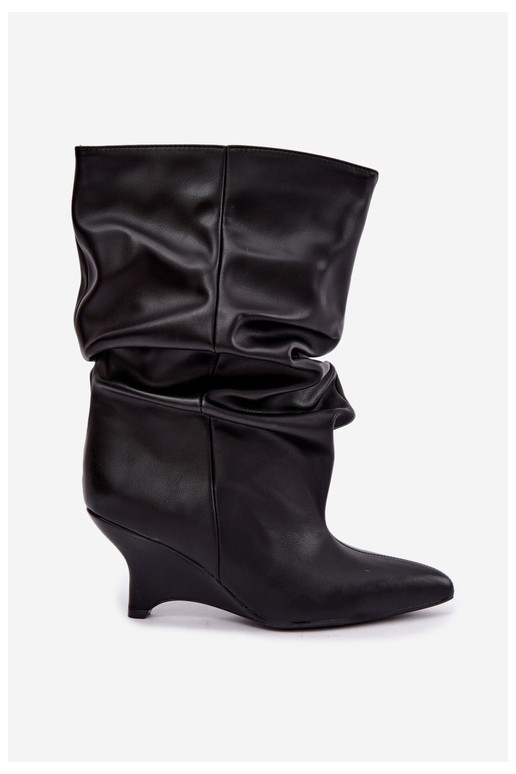 Dřeváky Typu Slouchy  Slip-on vzor Černé Ilyna
