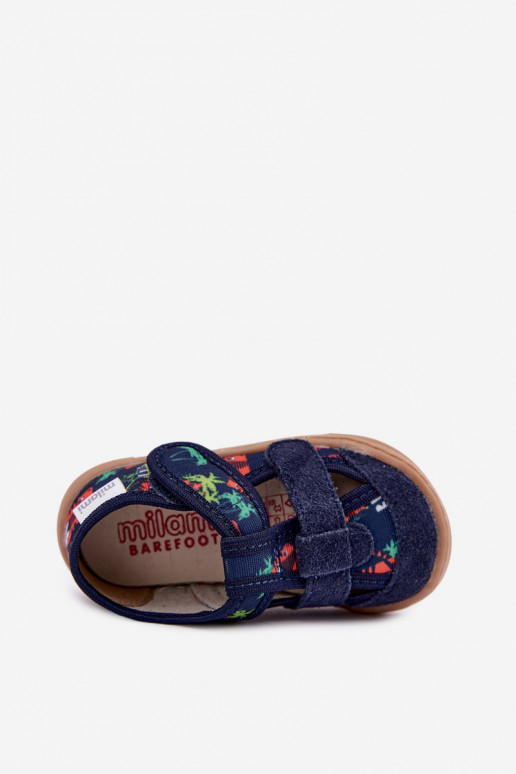 Pantofle Barefoot Dětské Milami Dżungla tmavě modrá Lumi