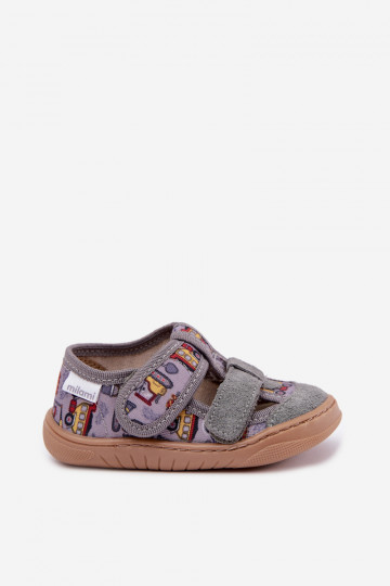 Pantofle Barefoot Dětské Milami šedá Lumi 2