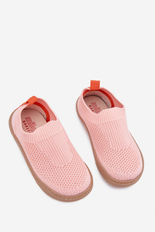 Nazouvací pantofle Barefoot Dětské Milami světle růžová Mariselle