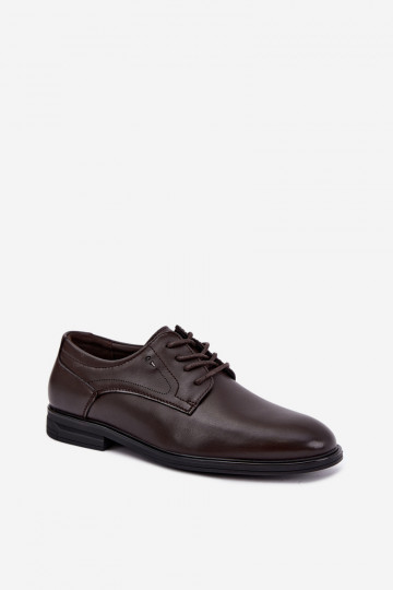 Elegantní pánská obuv tmavě hnědá Calven