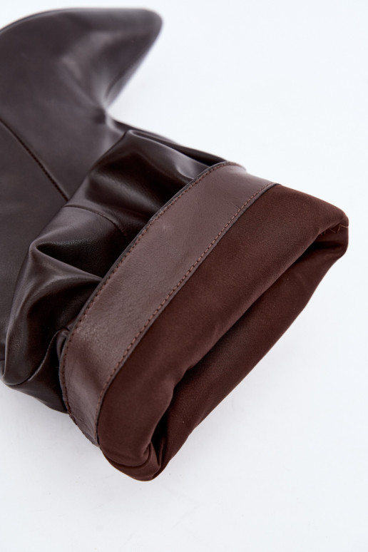 Slip-on vzor Dámské podpatky Typu Slouchy s podpatky Czekoladowe Gelra