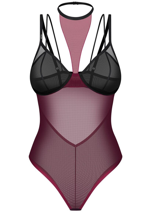 Burgundský bodysuit Obsessive