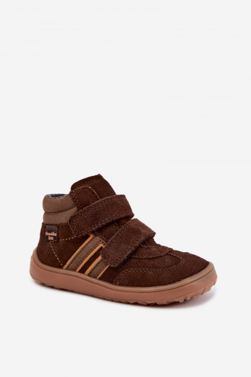  ze semiše  Barefoot Dětské FRODDO G3110285-3 hnědá