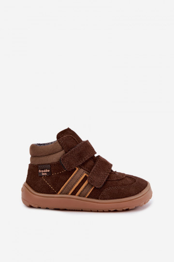  ze semiše  Barefoot Dětské FRODDO G3110285-3 hnědá 2