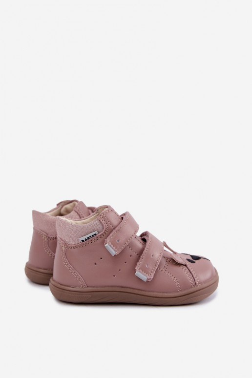 Trzewki Barefoot pro děti Bartek 8631985 růžová