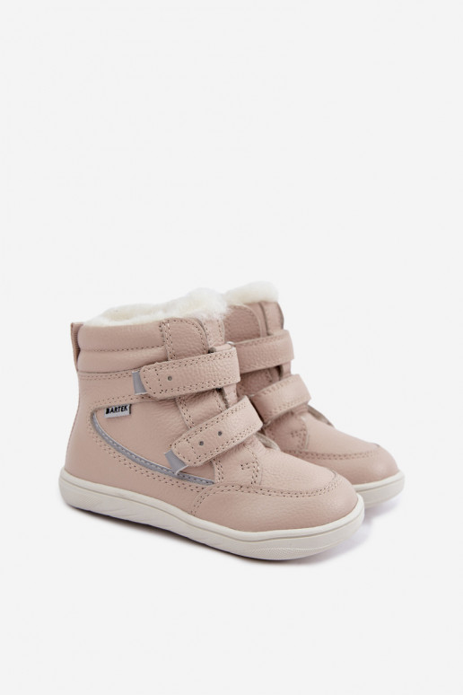  Sněhule Dětské Barefoot Bartek 8401454 béžové