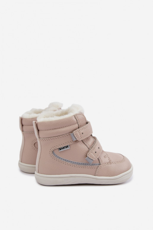  Sněhule Dětské Barefoot Bartek 8401454 béžové