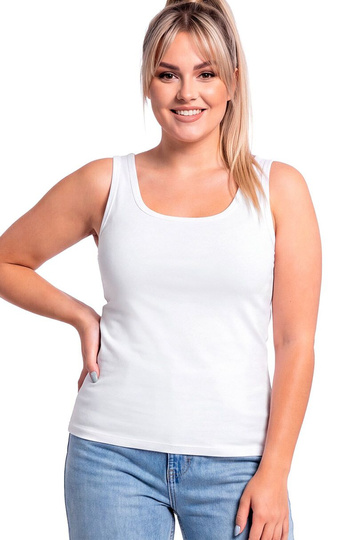 Bílá trička Donna Plus Velikost