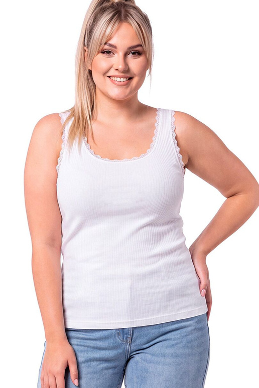 Bílé tričko Donna Plus velikost