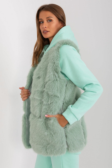 Kožená vesta Wool Fashion Italia 2