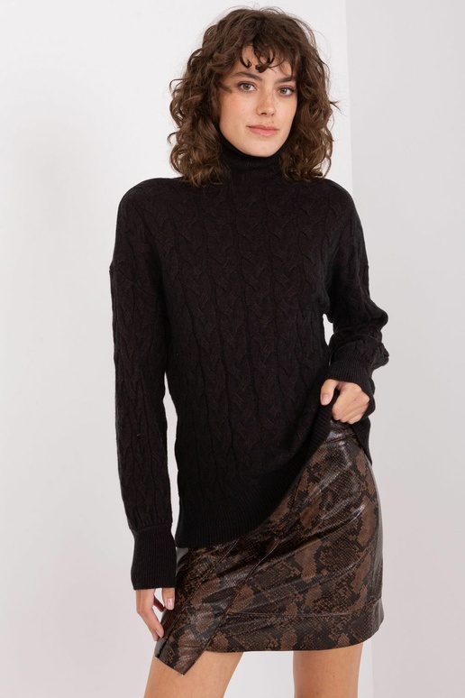 Svetr s pletením Wool Fashion Italia