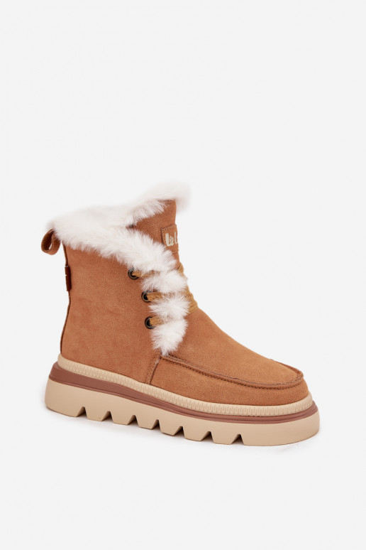 Sněhule  Z Naturalnego Zamszu Lee Cooper LCJ-25-01-3738 Camel