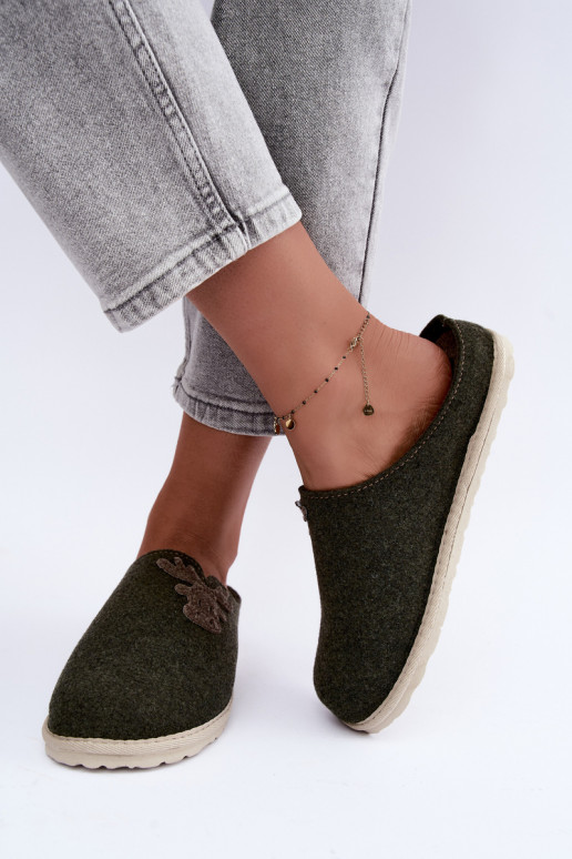 Pantofle  s jelenem Inblu CS000049 khaki