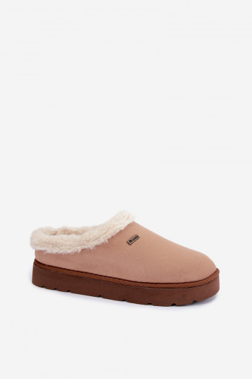 Pantofle boty domácí  s kožešinou Inblu DR000004 Camel 2