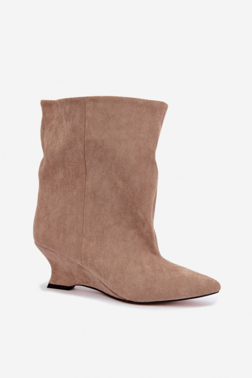 Slip-on vzor Dřeváky  béžové Coralise