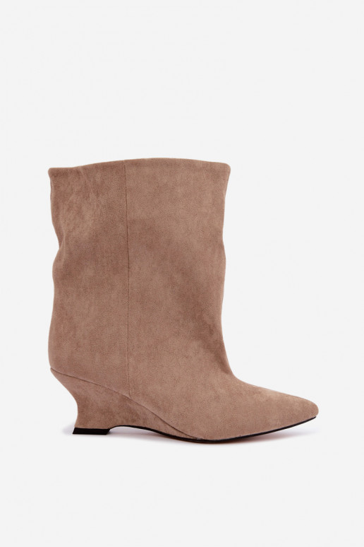 Slip-on vzor Dřeváky  béžové Coralise