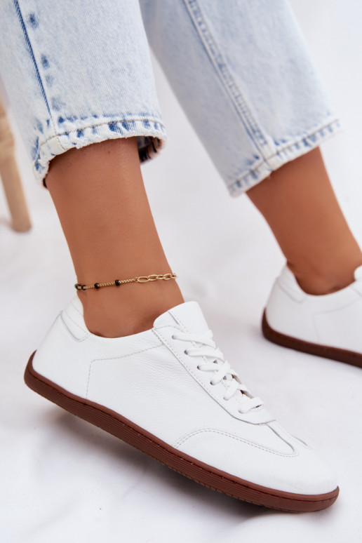  Ležérní obuv Barefoot Zazoo N1243 bílé