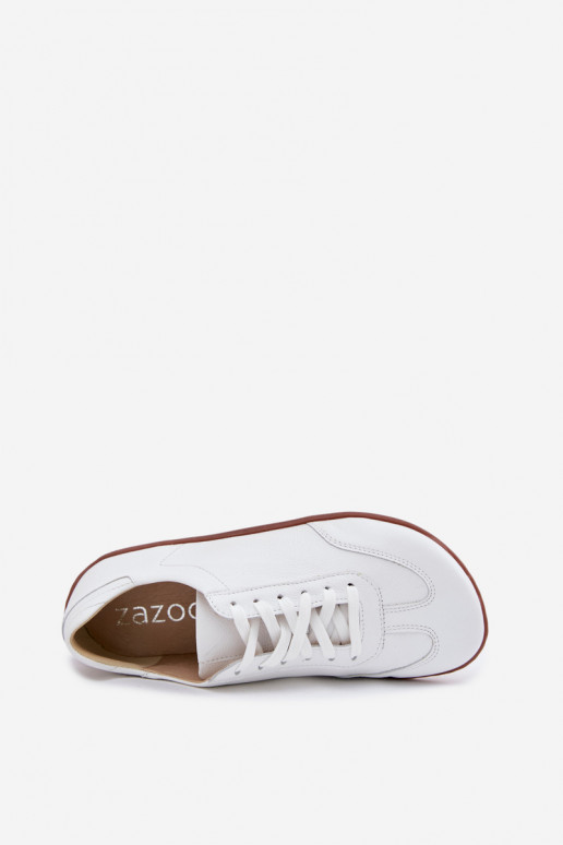  Ležérní obuv Barefoot Zazoo N1243 bílé