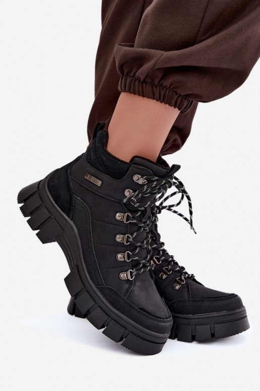 zateplené boty  Lee Cooper LCJ-26-31-4580 Černé