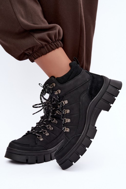 zateplené boty  Lee Cooper LCJ-26-31-4580 Černé