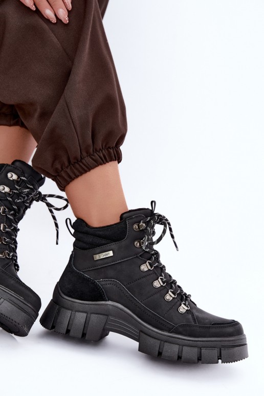 zateplené boty  Lee Cooper LCJ-26-31-4580 Černé