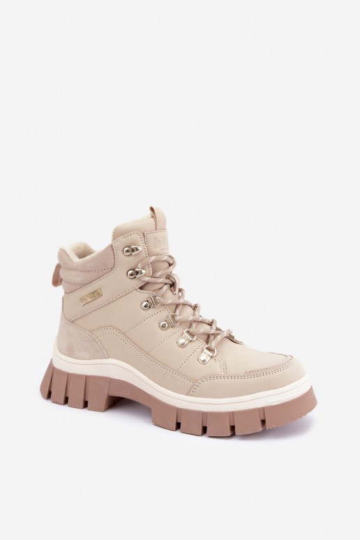 zateplené boty  Lee Cooper LCJ-26-31-4581 béžové