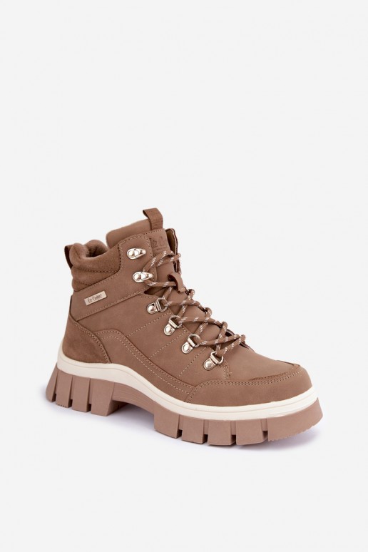 zateplené boty  Lee Cooper LCJ-26-31-4582 béžové