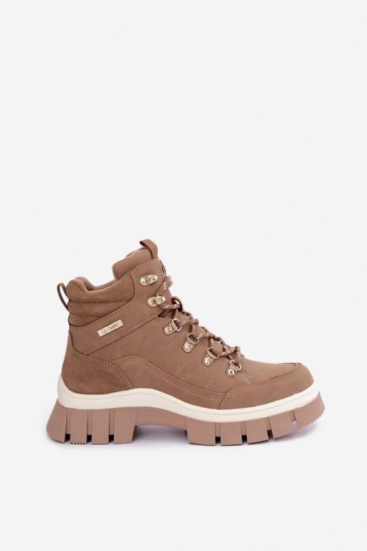 zateplené boty  Lee Cooper LCJ-26-31-4582 béžové