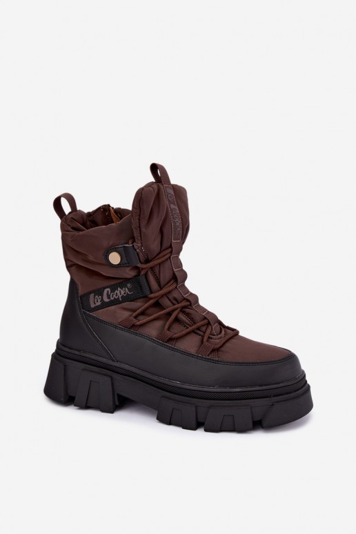 Sněhule   Lee Cooper LCJ-26-01-4631 hnědá