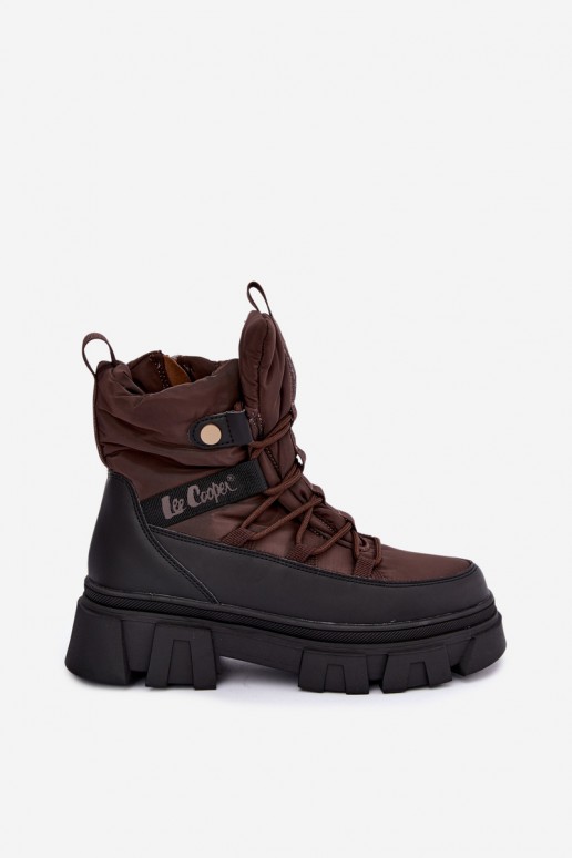 Sněhule   Lee Cooper LCJ-26-01-4631 hnědá