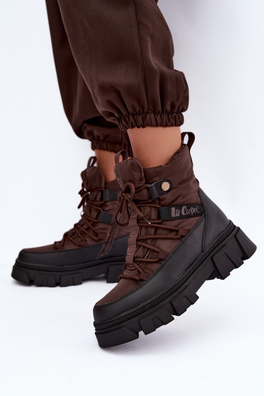 Sněhule   Lee Cooper LCJ-26-01-4631 hnědá
