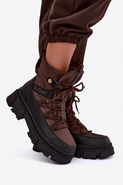 Sněhule   Lee Cooper LCJ-26-01-4631 hnědá
