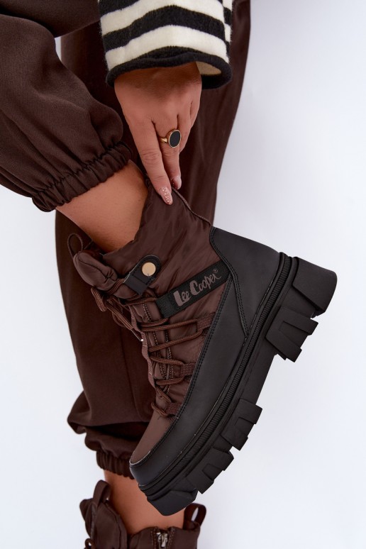 Sněhule   Lee Cooper LCJ-26-01-4631 hnědá