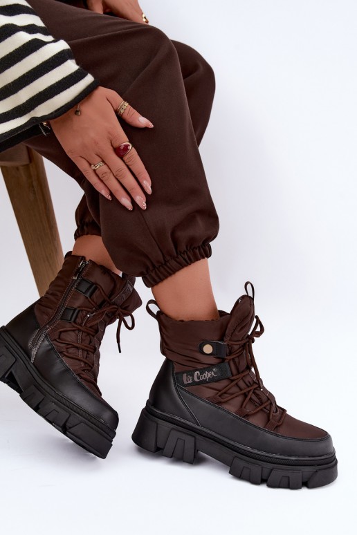 Sněhule   Lee Cooper LCJ-26-01-4631 hnědá