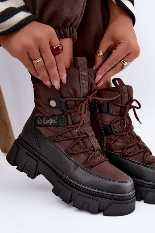 Sněhule   Lee Cooper LCJ-26-01-4631 hnědá